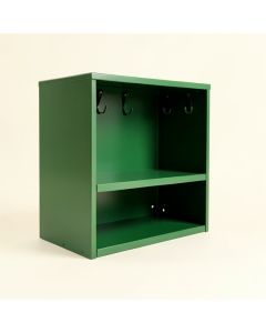 Slate Bluff Empty Mug-Storage Cabinet Insert - Green (synthetic illustration; no displayed measurements)