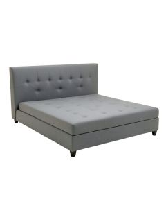 King Tufted Upholstered Low Profile Storage Platform Bed (synthetic illustration; no displayed measurements)