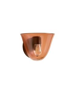 Wren Brook Wall Sconce Mounted On A Plain Wall - Terracotta (synthetic illustration; no displayed measurements)