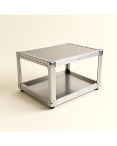 Trunk Aluminum Coffee Table With Storage (synthetic illustration; no displayed measurements)