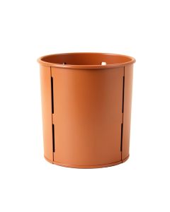 Harbor Bridge Closed Garden Compost Bin - Terracotta (synthetic illustration; no displayed measurements)