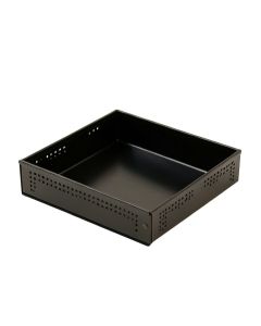 Fern Dell Empty Under-Desk Cable Tray - Black (synthetic illustration; no displayed measurements)