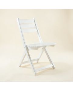 Sage Arc Folding Outdoor Chair - White (synthetic illustration; no displayed measurements)