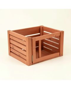 Flint Canyon Empty Furniture-Style Pet Crate - Terracotta (synthetic illustration; no displayed measurements)