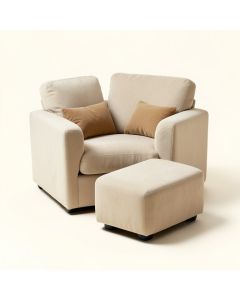 Mendonca Kids Sofa And Ottoman (synthetic illustration; no displayed measurements)