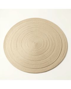 Oak Branch Round Area Rug - Beige (synthetic illustration; no displayed measurements)
