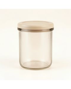 Wren Crest Storage Canister With Lid - Beige (synthetic illustration; no displayed measurements)