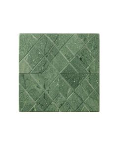 Meadow Bridge Uninstalled Square Decorative Tile - Green