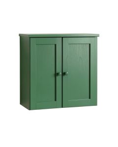 Dune Arc Wall-Mounted Entry Cabinet (synthetic illustration; no displayed measurements)