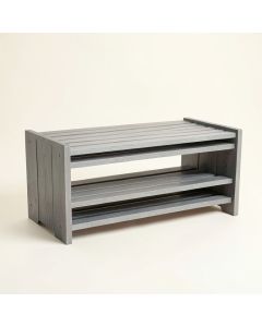 Birch Canyon Shoe Storage Bench - Gray (synthetic illustration; no displayed measurements)