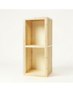 Laurel Bend Narrow Cubby Tower - Cream (synthetic illustration; no displayed measurements)