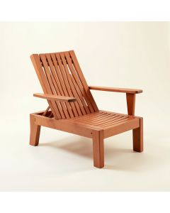 Maple Bend Outdoor Lounge Chair - Terracotta (synthetic illustration; no displayed measurements)