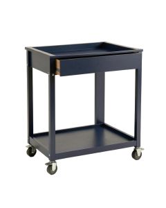 Hill Crest Empty Rolling Workshop Cart - Navy (synthetic illustration; no displayed measurements)