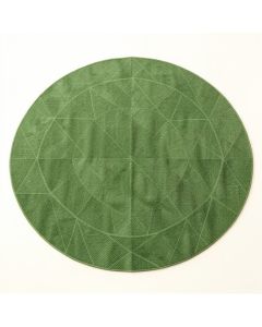 Clay Bluff Round Area Rug - Green (synthetic illustration; no displayed measurements)