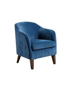 Stouferberg Velvet Side Chair In Blue (synthetic illustration; no displayed measurements)