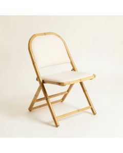 Rowan Bluff Folding Outdoor Chair - Ivory (synthetic illustration; no displayed measurements)