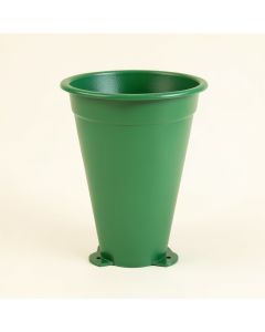Dawn Bend Empty Railing Planter With Integral Brackets - Green (synthetic illustration; no displayed measurements)