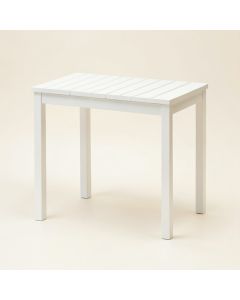 Meadow Crossing Compact Balcony Table - White (synthetic illustration; no displayed measurements)