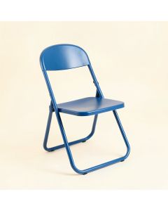 Birch Brook Folding Outdoor Chair - Blue (synthetic illustration; no displayed measurements)