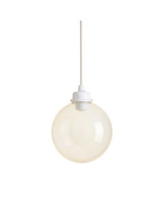 Hazel Canyon Pendant Light Suspended From One Plain Cable - White (synthetic illustration; no displayed measurements)
