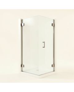 Orion 34 '' W X 58 '' H Hinged Frameless Tub Door (synthetic illustration; no displayed measurements)