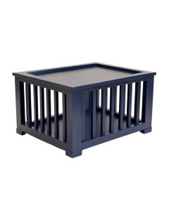 Pine Bridge Empty Furniture-Style Pet Crate - Navy