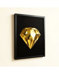 Gold Diamond Graphic Art (synthetic illustration; no displayed measurements)