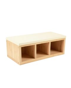 Cove Dell Shoe Storage Bench - Cream