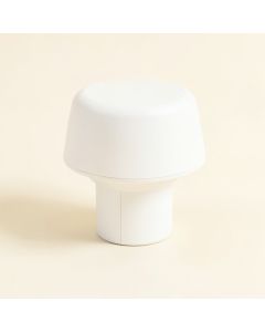 White Pvc Solar Powered Integrated Led 5 In . X 5 In . Fence Post Cap Light (synthetic illustration; no displayed measurements)