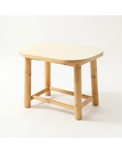 Laurel Bridge Compact Balcony Table - Cream (synthetic illustration; no displayed measurements)