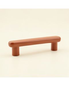 Linden Crest Cabinet Handle Without Packaging - Terracotta (synthetic illustration; no displayed measurements)