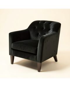Claudie 26 '' Wide Tufted Velvet Side Chair (synthetic illustration; no displayed measurements)