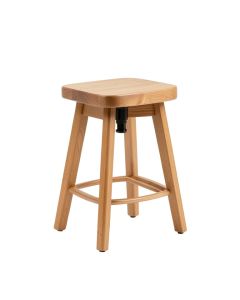 Parsons Swivel Solid Wood Adjustable Height Bar Stool (synthetic illustration; no displayed measurements)