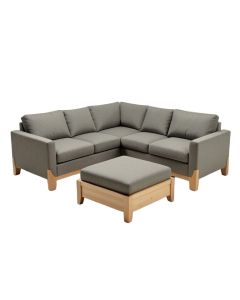 Okeefe 120 '' Wide Reversible Modular Corner Sectional With Ottoman (synthetic illustration; no displayed measurements)
