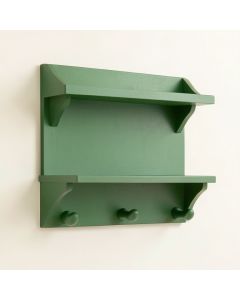 Brook Dale Wall-Mounted Entryway Organizer Shelf - Green (synthetic illustration; no displayed measurements)