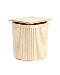 Stone Canyon Closed Garden Compost Bin - Ivory