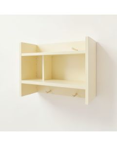 River Bridge Wall-Mounted Entryway Organizer Shelf - Ivory (synthetic illustration; no displayed measurements)