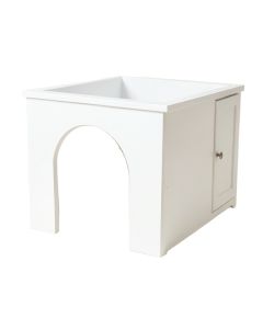 Bay Canyon Empty Furniture-Style Litter Enclosure - White