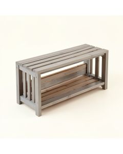 Vale Crest Shoe Storage Bench - Gray (synthetic illustration; no displayed measurements)