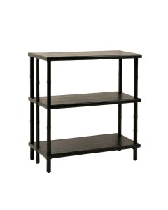 Slate Bend Empty Seed-Starting Shelving Unit Without Lights - Black