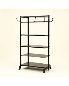 33 '' W With 4 Shelves And 2 Hanging Rods Garment Rack (synthetic illustration; no displayed measurements)
