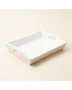Dune Crest Serving Tray - White (synthetic illustration; no displayed measurements)