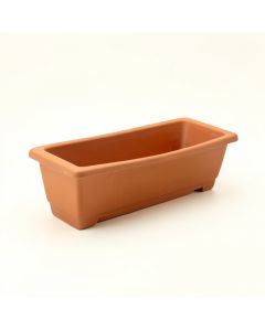 Fern Arc Empty Railing Planter With Integral Brackets (synthetic illustration; no displayed measurements)