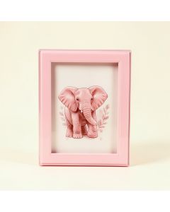 Precious Moments Love At First Sight Elephant 4X6 Resin And Glass Pink Ultrasound Picture Frame (synthetic illustration; no displayed measurements)