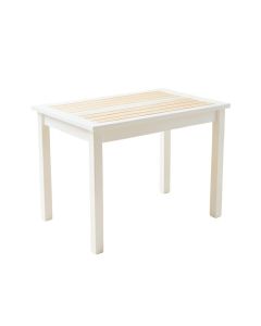 River Arc Patio Table - White
