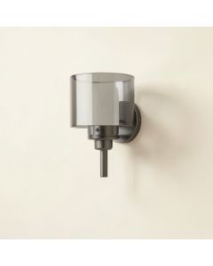 Alder Crossing Wall Sconce Mounted On A Plain Wall - Gray (synthetic illustration; no displayed measurements)