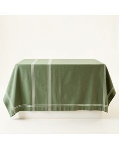 Slate Dell Flat Bed Sheet - Green (synthetic illustration; no displayed measurements)