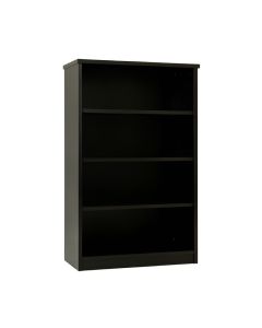 Dune Falls Freestanding Bookcase - Black (synthetic illustration; no displayed measurements)