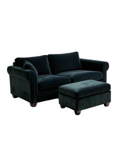 Brooke 114.17 '' Wide Velvet Reversible Sleeper Sofa & Chaise With Ottoman