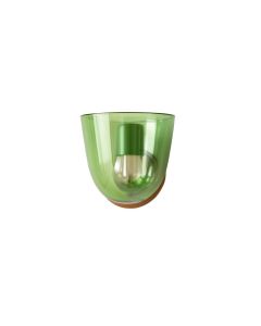 Field Crossing Wall Sconce Mounted On A Plain Wall - Green